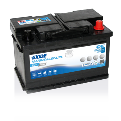 Baterija Exide Dual AGM 12V 75Ah EP600