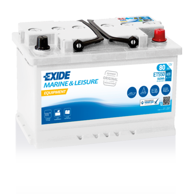 Baterija Exide Equipment (Flooded) 12V 80Ah ET550