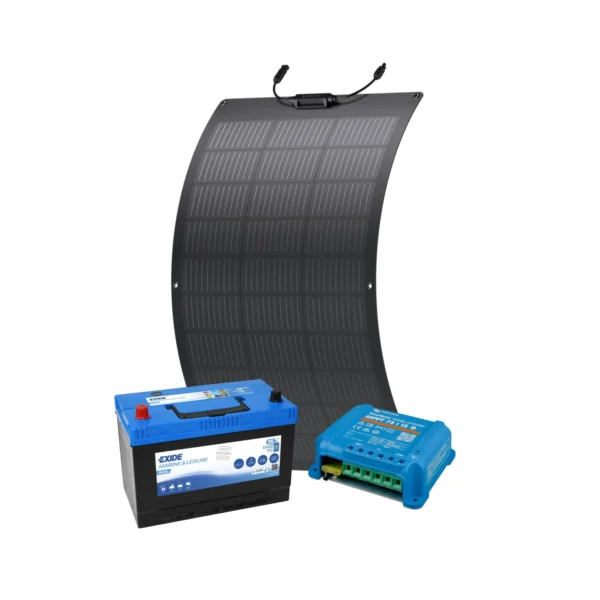Solarni set za brod (Baterija: 95Ah, Fleksibilni solarni panel: 100W, MPPT: 75/15 - 12/24V)