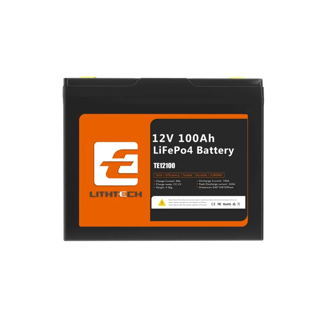 Baterija Lithtech TE12100 (LiFePO4, 12V, 100Ah, 1280Wh)