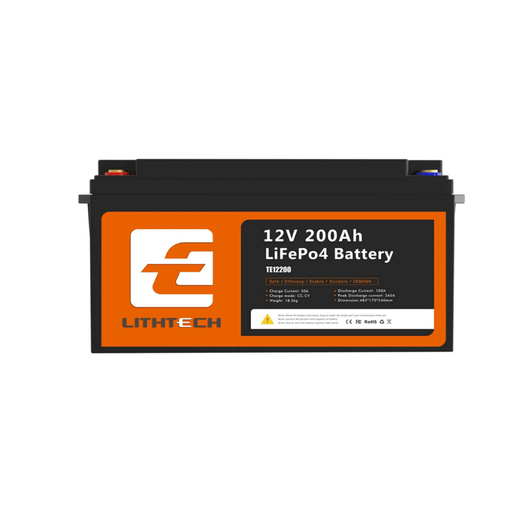 Baterija Lithtech TE12200 (LiFePO4, 12V, 200Ah, 2560Wh)