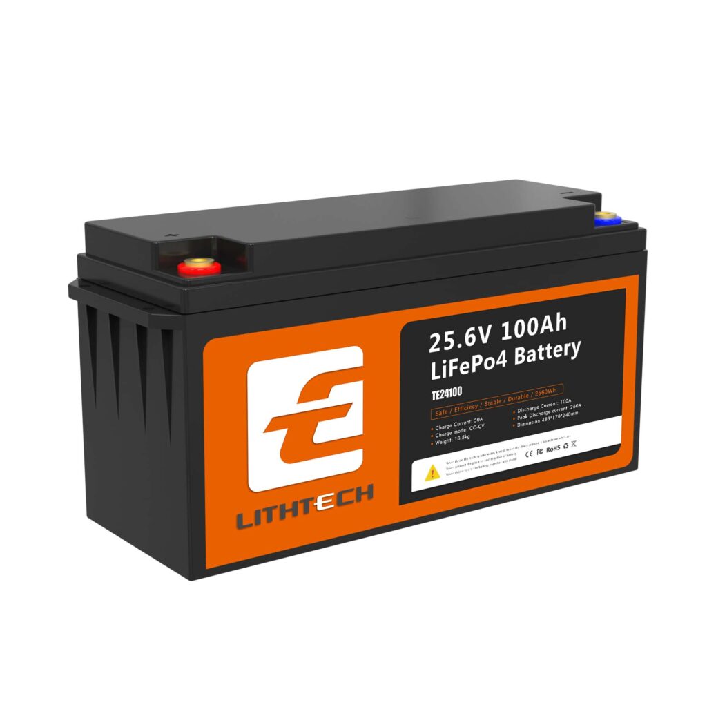 Baterija Lithtech TE24100 (LiFePO4, 24V, 100Ah, 2560Wh)