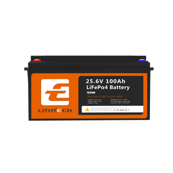 Baterija Lithtech TE24100 (LiFePO4, 24V, 100Ah, 2560Wh)