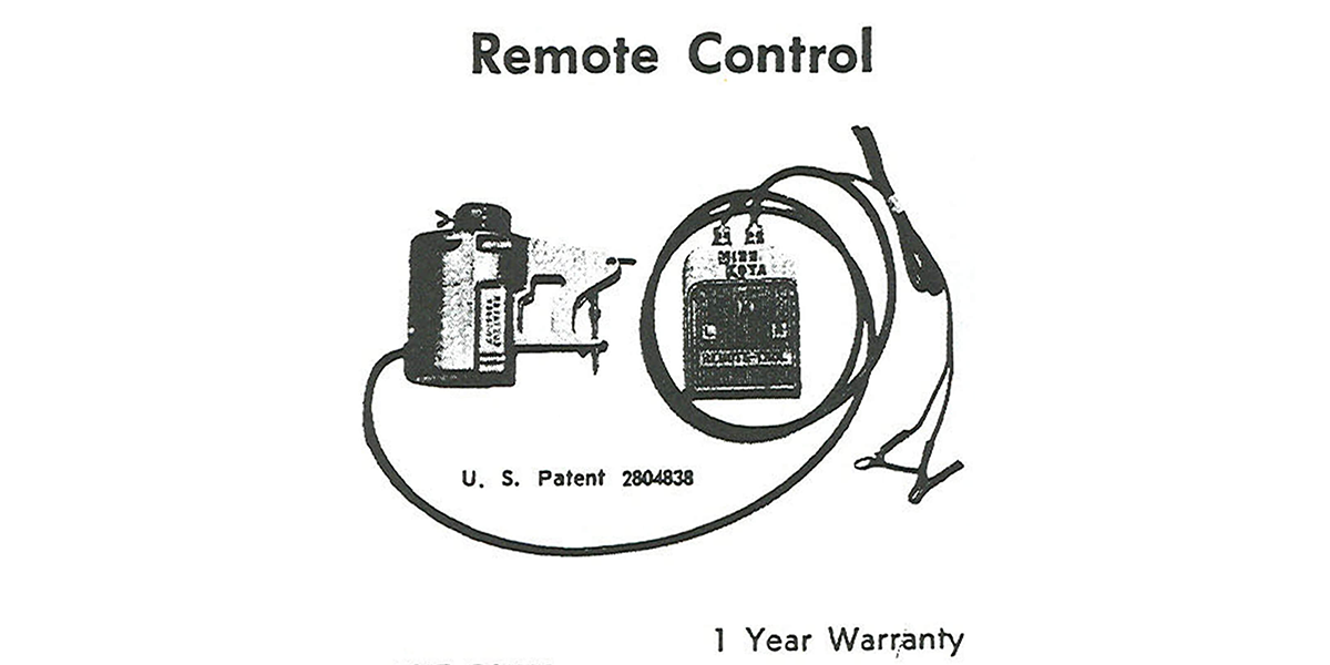 1968 first foot operated eletric steer remote control 1