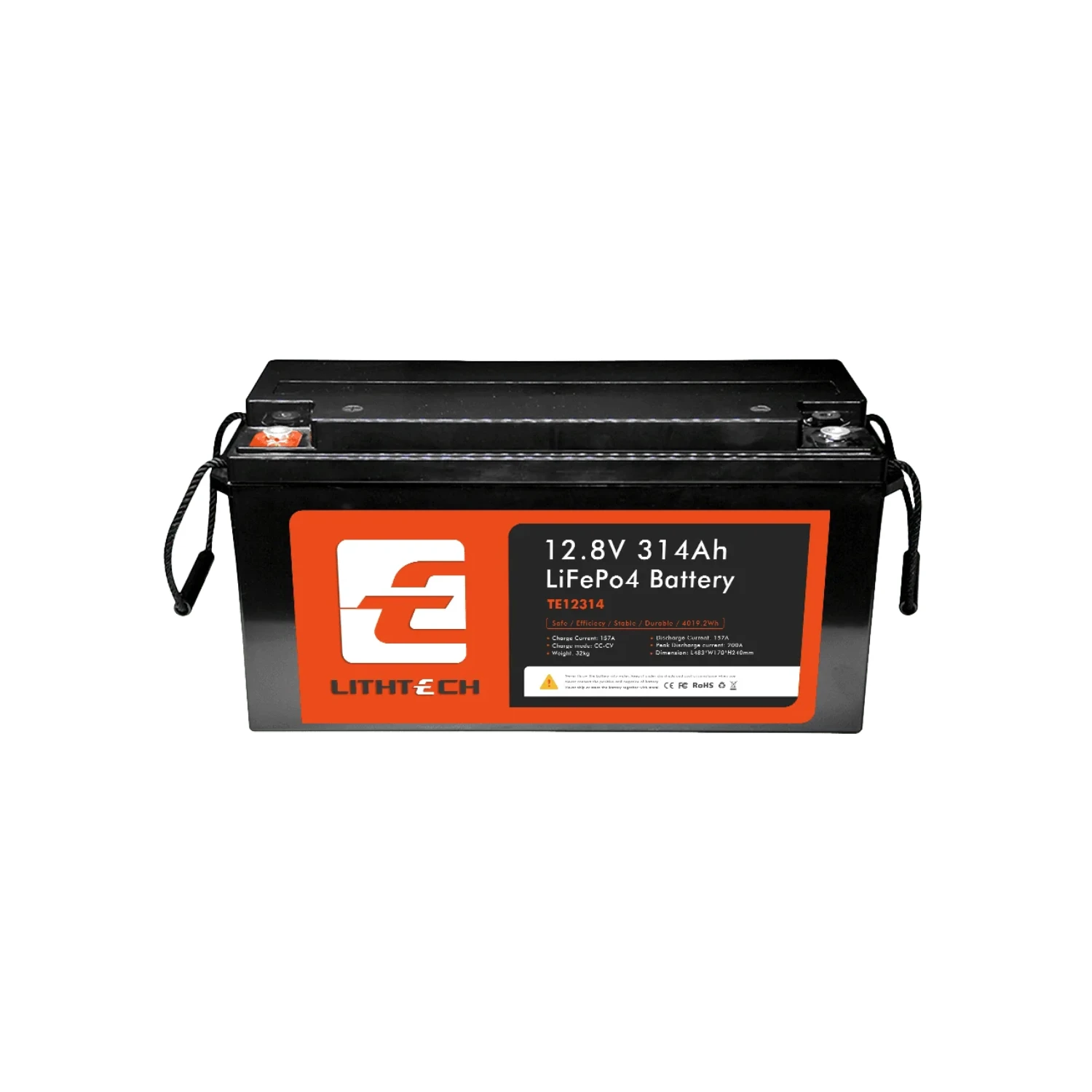 Baterija Lithtech TE12314 (LiFePO4, 12V, 314Ah, 3840Wh)